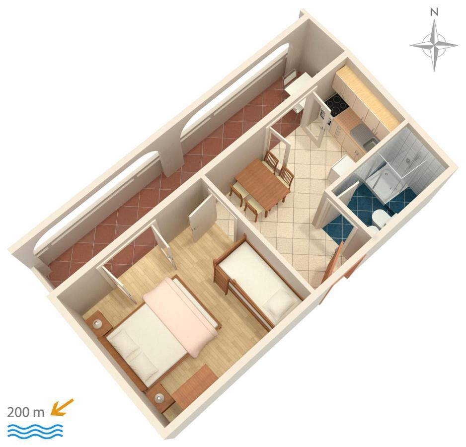Apartments And Rooms With Parking Space Metajna, Pag - 4120 Exteriör bild